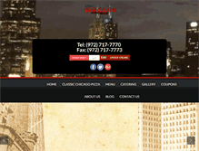 Tablet Screenshot of classicchicagogourmetpizza.com